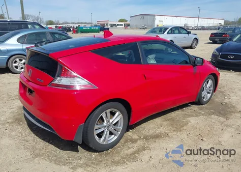 2011 Honda Cr-Z из США, поврежденный, VIN JHMZF1D49BS008726